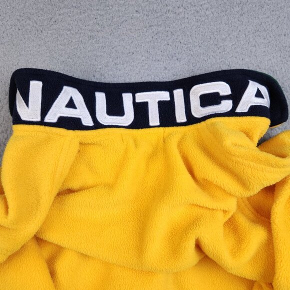 Nautica Pullover Youth Medium (12-14) 1/4 Zip 90's Fleece Collar Spell Out Y2K - Picture 7 of 7